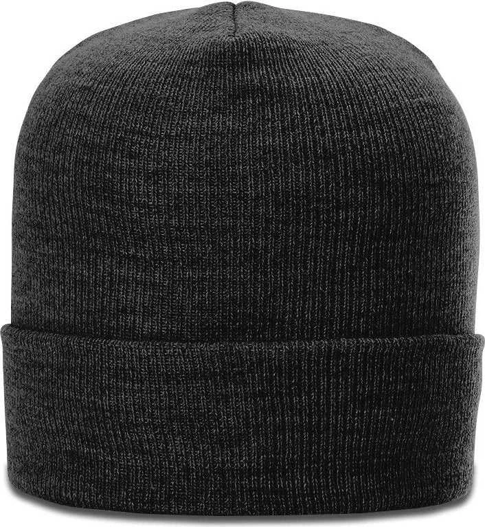 Eco-Friendly Bamboo Hat-Richardson 137 Heathered Beanies with Cuff - Black