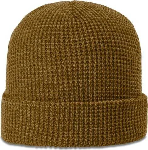 Performance Hiking Hat-Richardson 146 Waffle Knit Beanies with Cuff - Curry