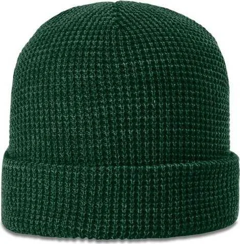 UV Blocking Garden Hat-Richardson 146 Waffle Knit Beanies with Cuff - Formosa Green