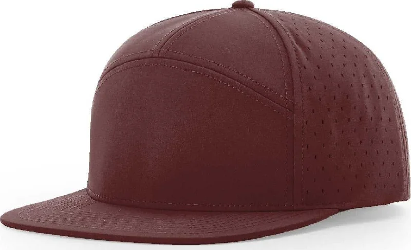 Minimalist Solid Color Hat-Richardson 169 Cannon Caps - Maroon