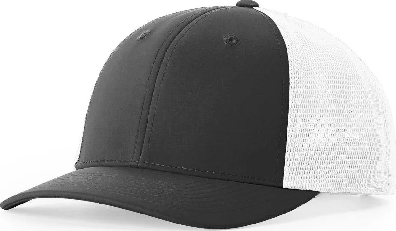 1920s Inspired Gatsby Hat-Richardson 173 Hood River Performance Trucker Cap - Charcoal White