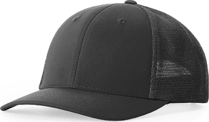 Oversized Summer Beach Hat-Richardson 173 Hood River Performance Trucker Cap - Charcoal