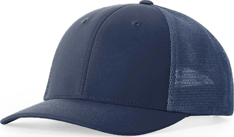 Traditional Panama Hat-Richardson 173 Hood River Performance Trucker Caps - Insignia Blue China Blue