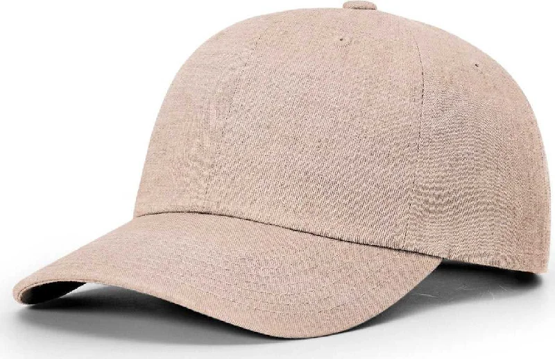 Classic Yacht Captain Hat-Richardson 252L Premium Linen Dad Hat Caps - Khaki