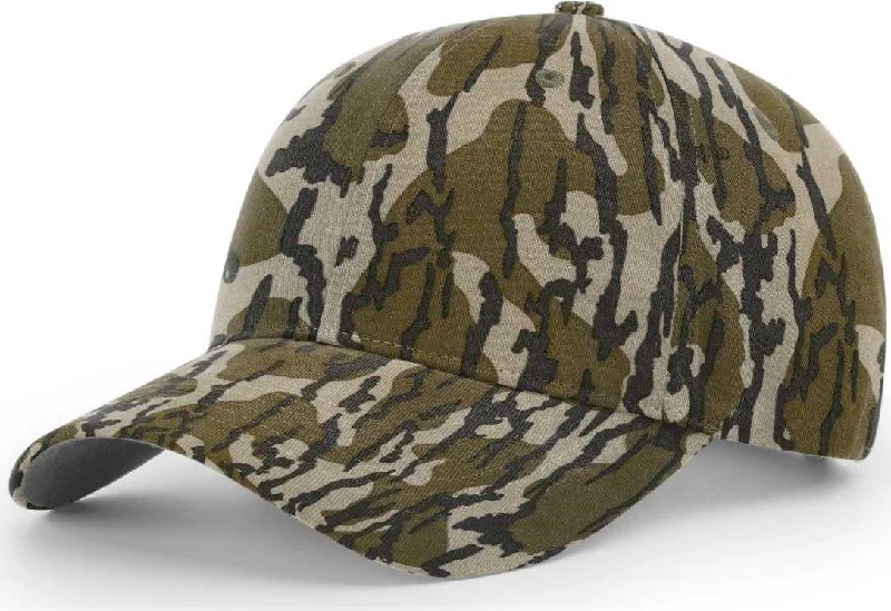 Faux Fur Winter Hat-Richardson 843 Casual Twill Camo Strapback Caps- Mossy Oak Bottomland