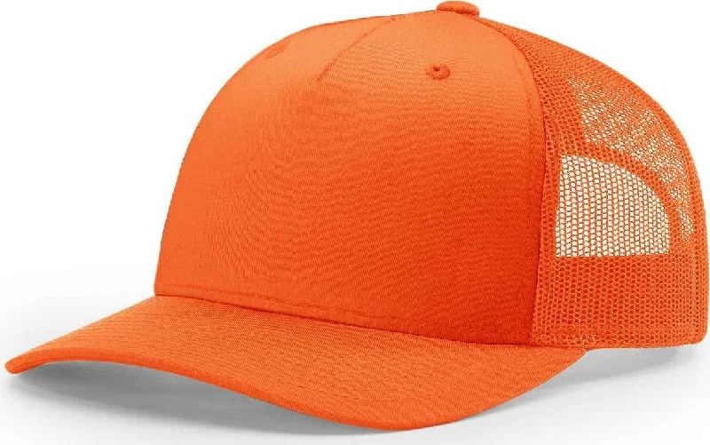 Sophisticated Church Hat-Richardson 882FP Blaze Trucker Cap- Blaze Orange