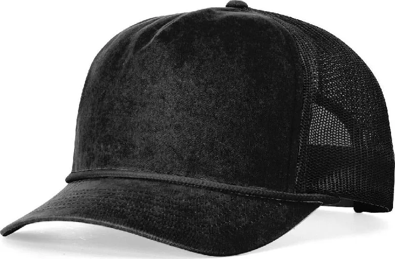 Luxurious Fashionable Hat-Richardson 939 Bachelor Cap- Black Black Black