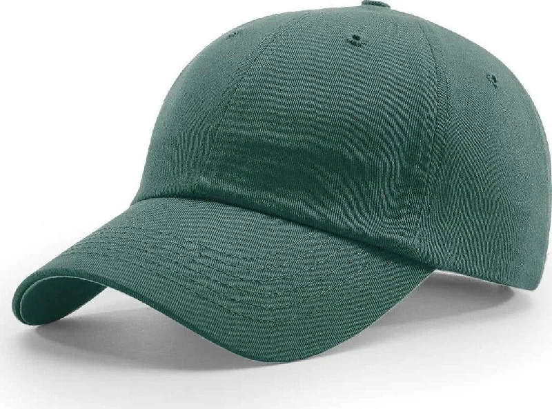 Elegant Vintage Cloche Hat-Richardson R65S Relaxed Twill Snapback Cap - Dark Green