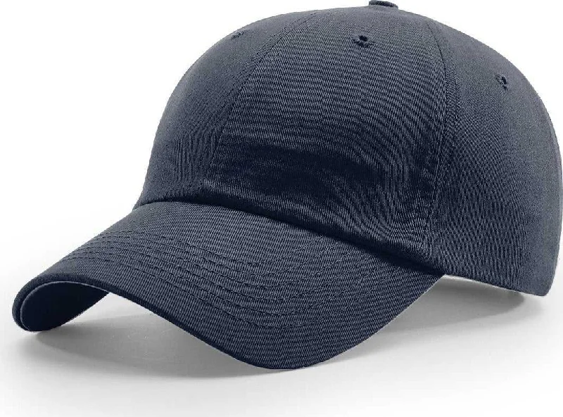 Sunproof Beach Hat-Richardson R65S Relaxed Twill Snapback Cap - Navy