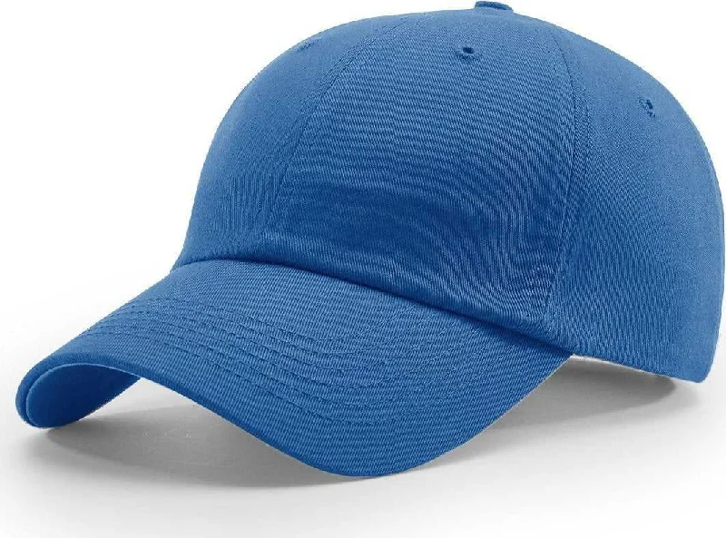 Military-Inspired Cap Hat-Richardson R65S Relaxed Twill Snapback Cap - Royal