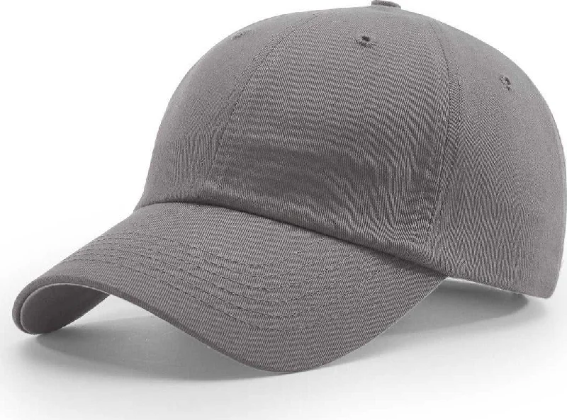 Timeless Derby Fashion Hat-Richardson R65S Relaxed Twill Snapback Caps - Charcoal