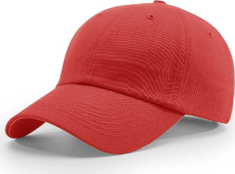 High-Performance Outdoor Hat-Richardson R65S Relaxed Twill Snapback Caps - Red