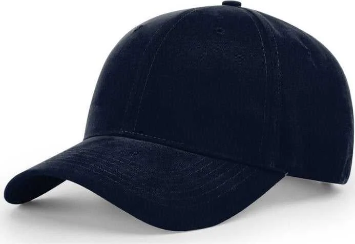 Protective Hard Shell Hat-Richardson R75S Casual Twill Snapback Cap - Navy