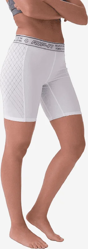 Shorts With Twin Prints-RIP-IT Period-Protection Pro Women's Softball Sliding Shorts - White