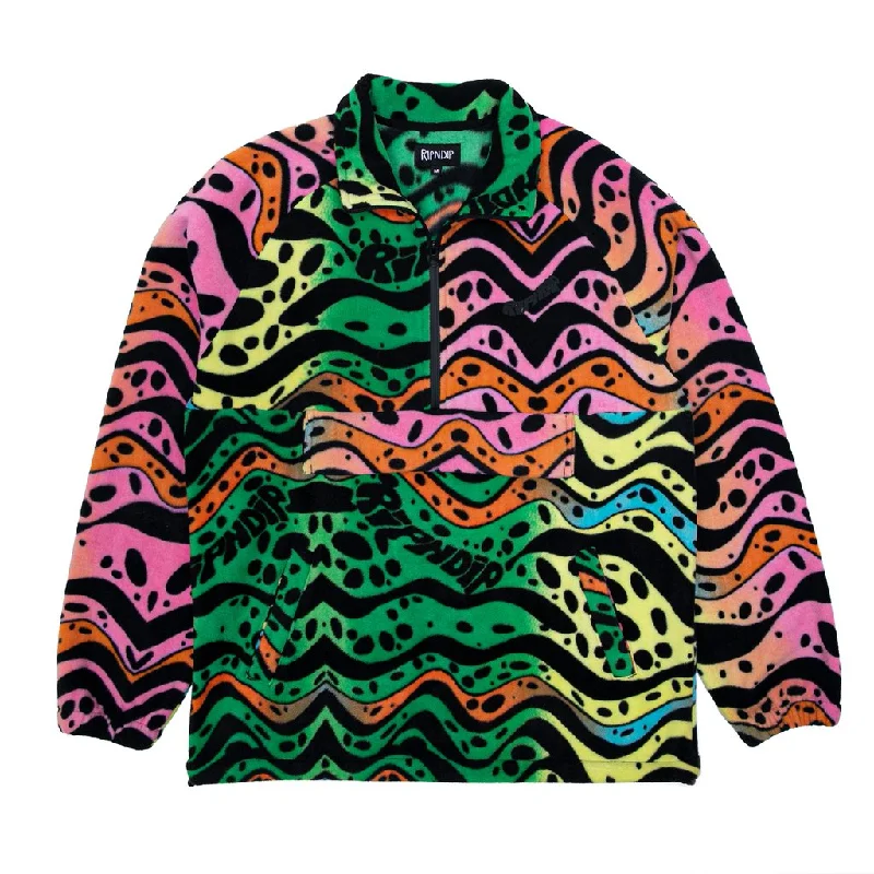 Rip N Dip Ripple Fleece Half Zip Jacket Multi Colour