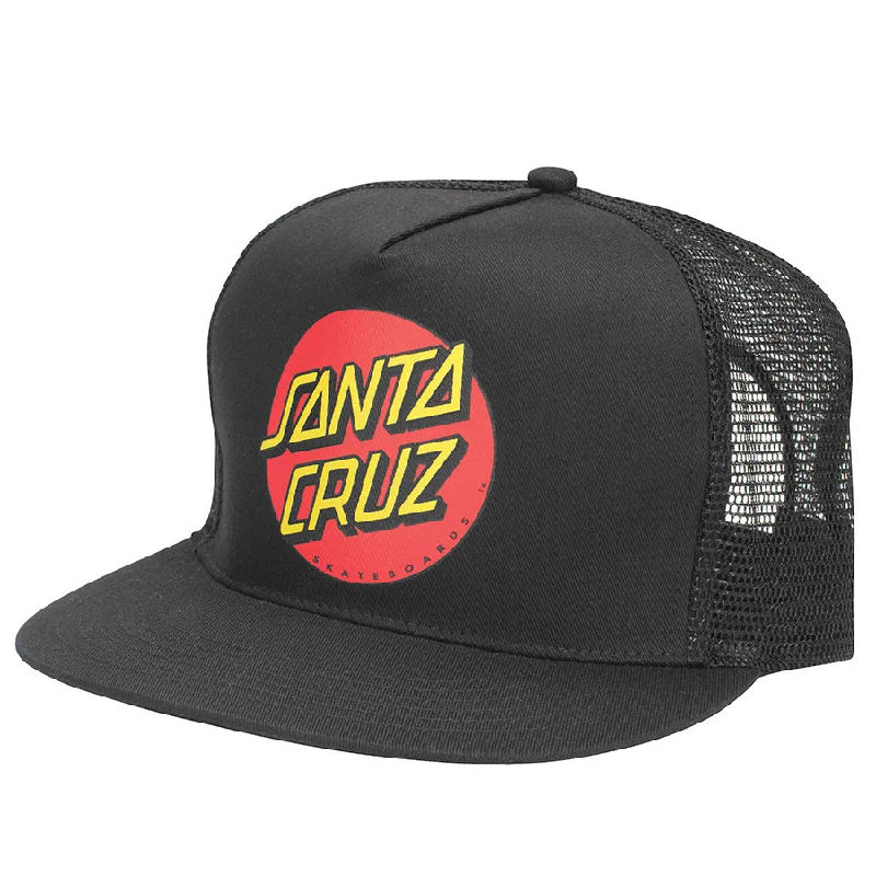 Iconic Cowboy Style Hat-Santa Cruz Classic Dot Mesh Hat - Black