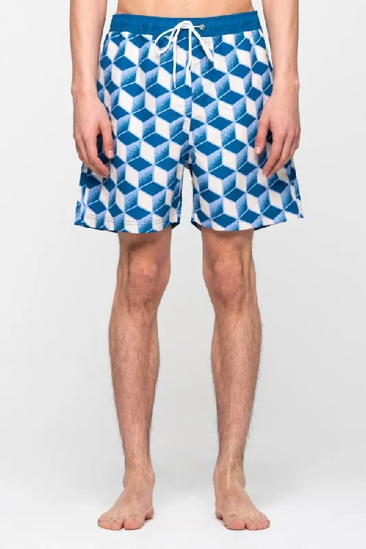 Shorts For Rock Fans-Santa Cruz Shorts Longevity Swim Short - Iris Blue