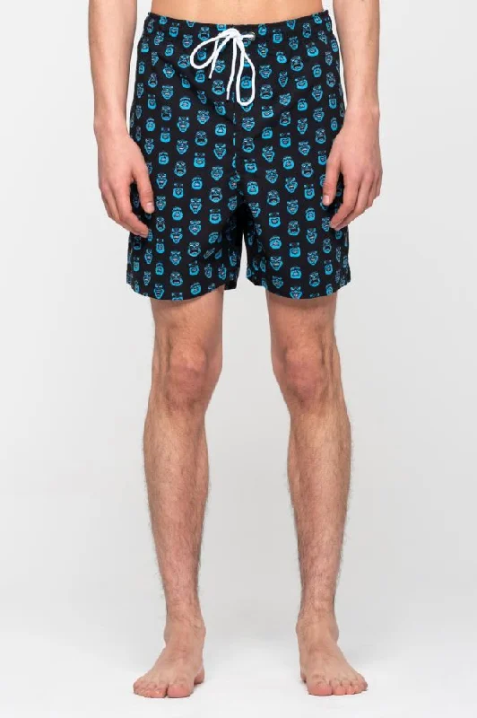 Shorts With Pop Icons-Santa Cruz Shorts SW Faces Swim Short - Black