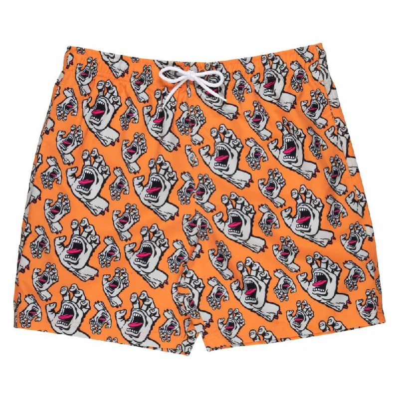 Shorts With Hip-Hop Art-Santa Cruz Swim Shorts Hands All Over - Apricot