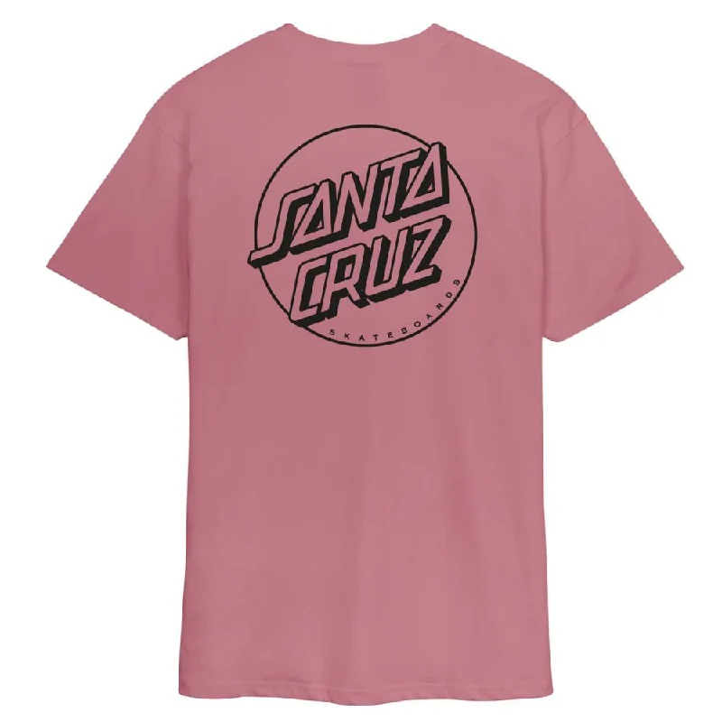 T-Shirt For Pizza Nights-Santa Cruz T-Shirt Opus Dot Stripe - Dusty Rose