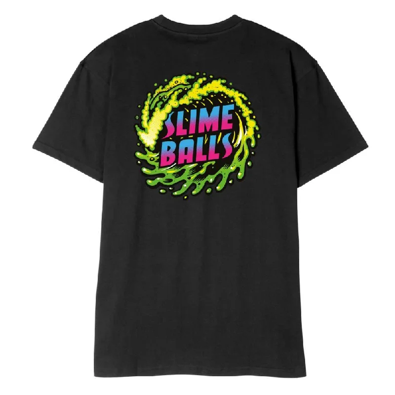 T-Shirt For Rare Prints-Santa Cruz T-Shirt Slime Wave T-Shirt - Black