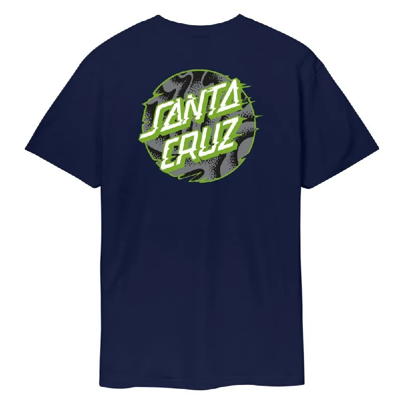 T-Shirt For Cat Naps-Santa Cruz T-Shirt Vivid Slick Dot - Midnight Blue