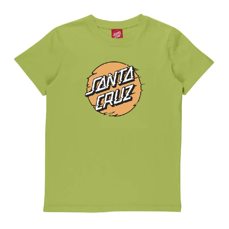 T-Shirt For Plane Rides-Santa Cruz Youth T-Shirt Youth Vivid Other Dot Front - Apple