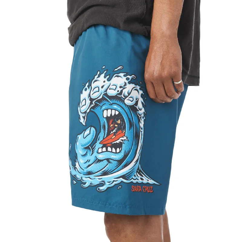 Shorts With Desert Dunes-SANTA CRUZ SCREAMING WAVE MEN'S MARINE PULL ON BOARDSHORTS