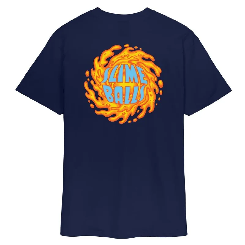 T-Shirt For Music Festivals-Slime Balls T-Shirt SB OG - Midnight Blue