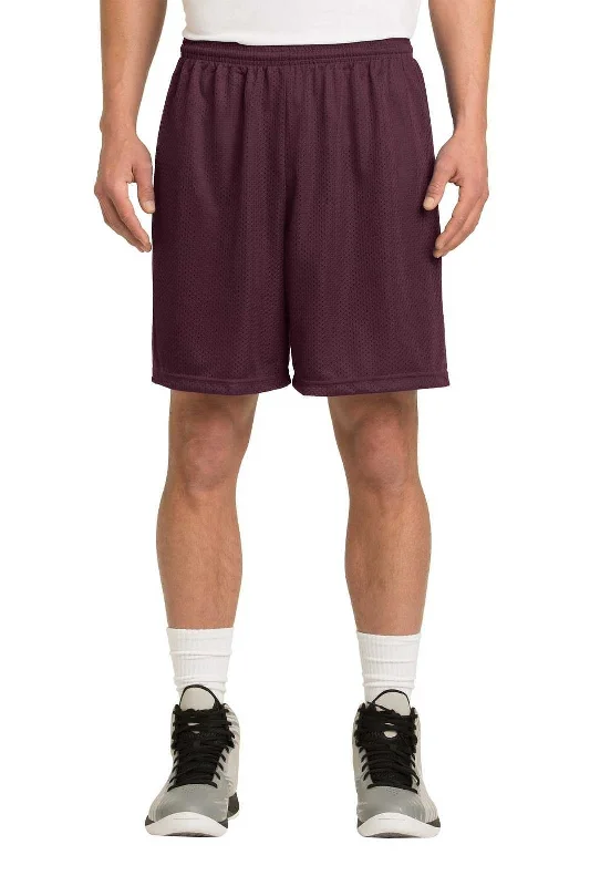 Shorts For Retro Games-Sport-Tek ST510 PosiCharge Classic Mesh Short - Maroon