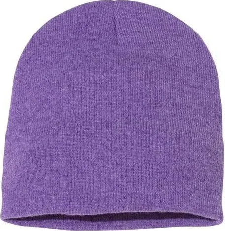 Minimalist Everyday Hat-Sportsman SP08 8" Knit Beanie - Heather Purple