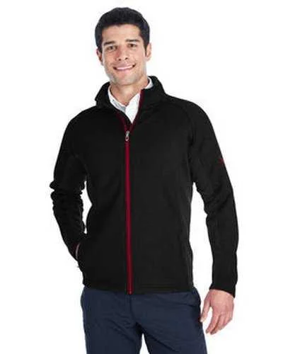 Spyder 187330 Men's Constant Full-Zip Sweater Fleece Jacket - Black Black Red