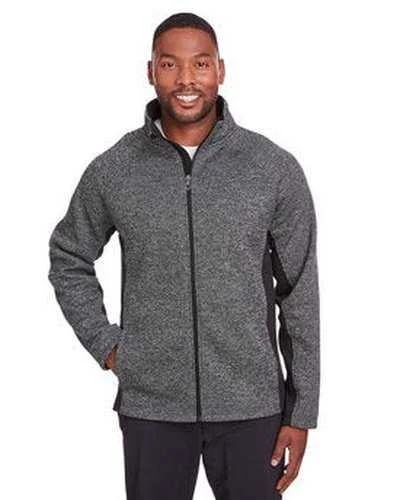 Spyder 187330 Men's Constant Full-Zip Sweater Fleece Jacket - Black Heather Black