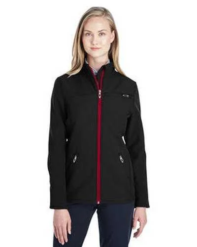 Spyder 187337 Ladies' Transport Soft Shell Jacket - Black Red