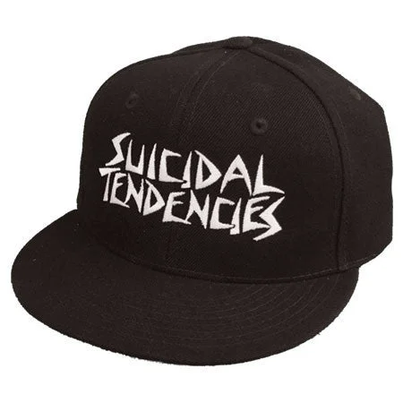 Breathable Running Hat-Suicidal Tendencies OG Logo Embroidered Snapback Cap - Black