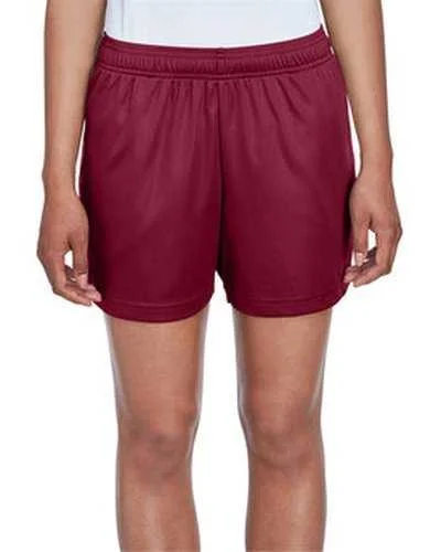 Shorts With Baseball Themes-Team 365 TT11SHW Ladies' Zone Performance Short - Sport Maroon