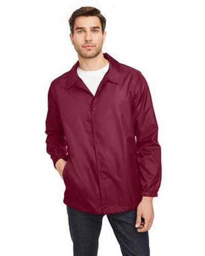 Team 365 TT75 Adult Zone Protect Coaches Jacket - Sport Maroon