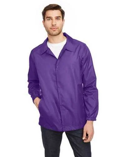 Team 365 TT75 Adult Zone Protect Coaches Jacket - Sport Purple