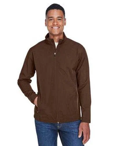 Team 365 TT80 Men's Leader Soft Shell Jacket - Sport Dark Brown