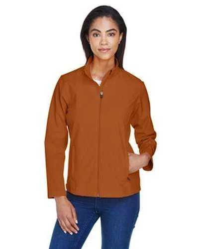 Team 365 TT80W Ladies' Leader Soft Shell Jacket - Sport Burnt Orange