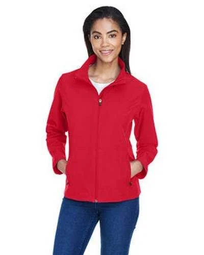 Team 365 TT80W Ladies' Leader Soft Shell Jacket - Sport Red