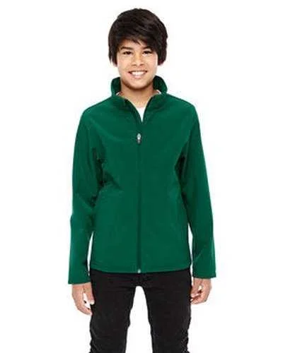 Team 365 TT80Y Youth Leader Soft Shell Jacket - Sport Forest