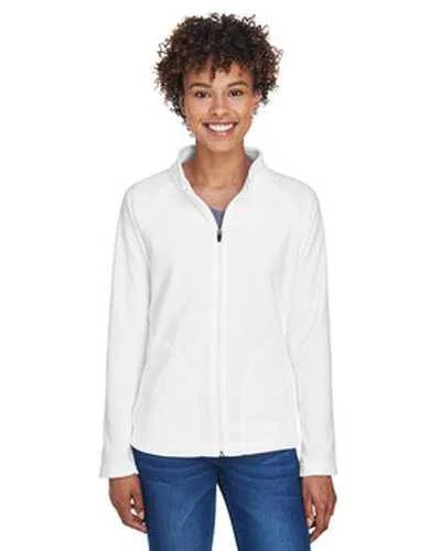 Team 365 TT90W Ladies' Campus Microfleece Jacket - White