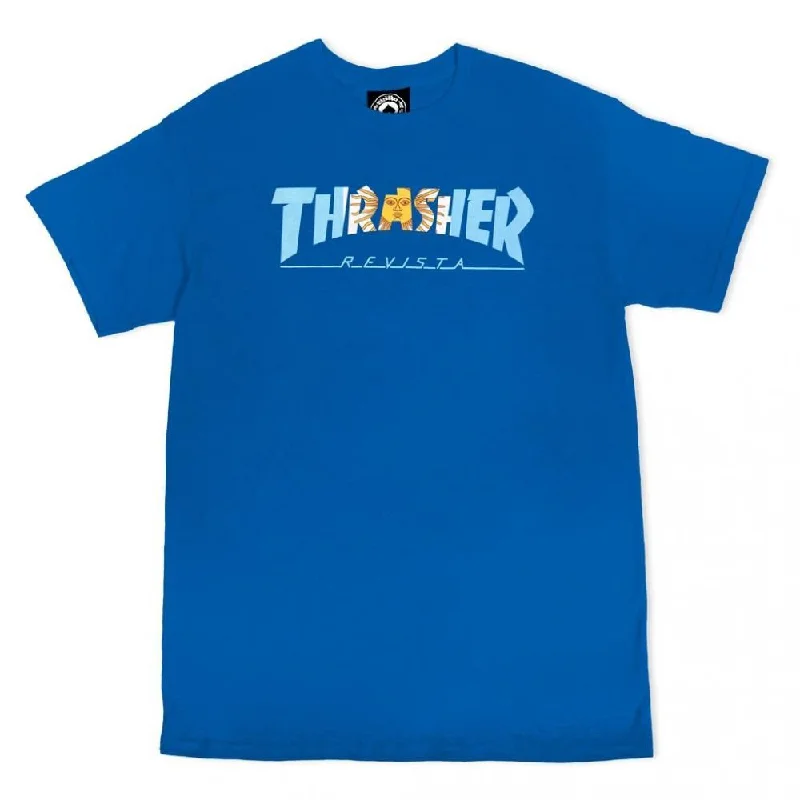 T-Shirt With Streaming Life-Thrasher T-Shirt Argentina - Royal