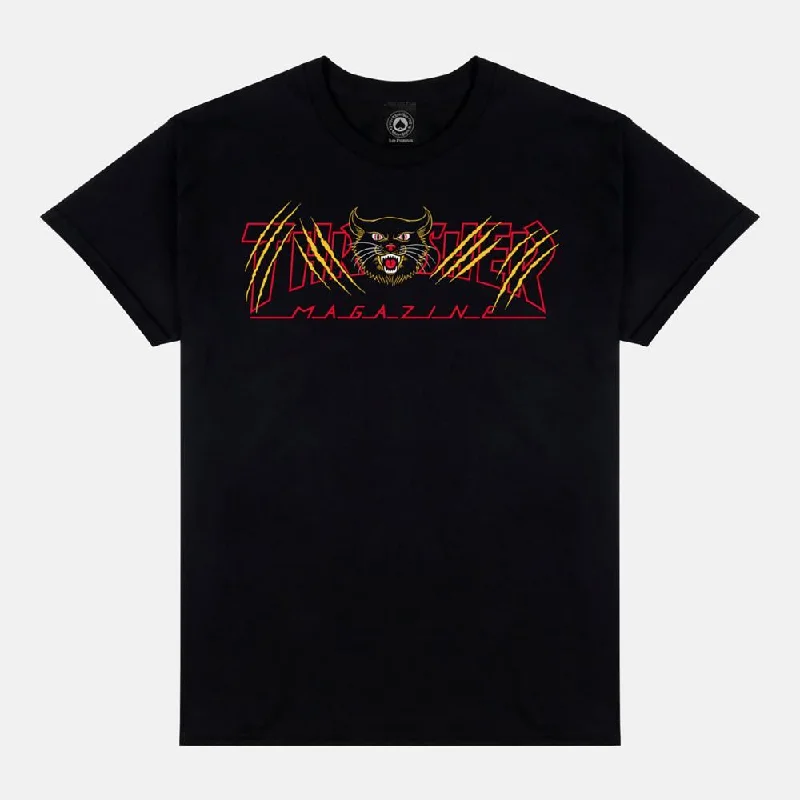 T-Shirt With Star Wars Vibes-Thrasher T-Shirt Gato - Black