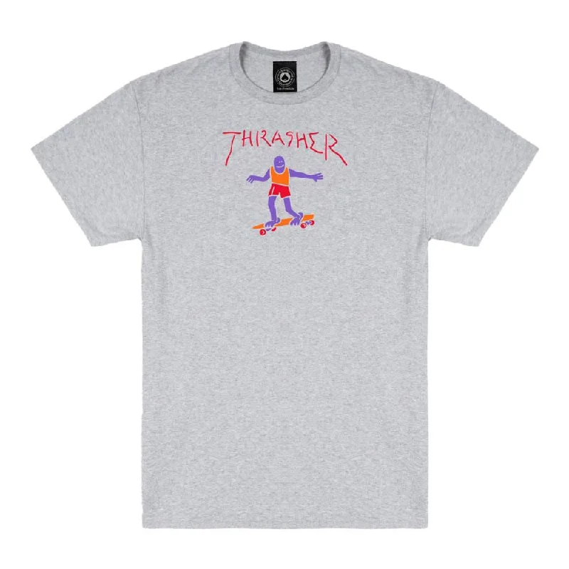 T-Shirt For Whale Art-Thrasher T-Shirt Gonz Fill - Ash Grey