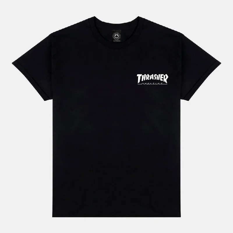 T-Shirt With Dolphin Waves-Thrasher T-Shirt Little Thrasher - Black