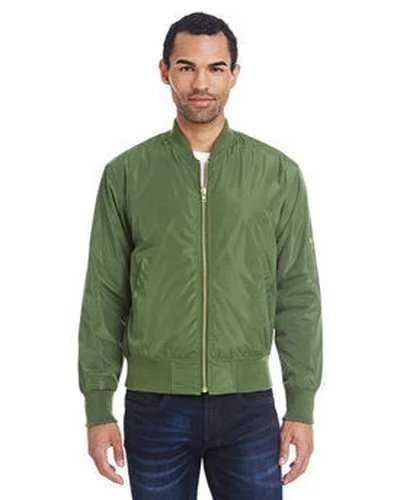 Threadfast Apparel 395J Unisex Bomber Jacket - Army