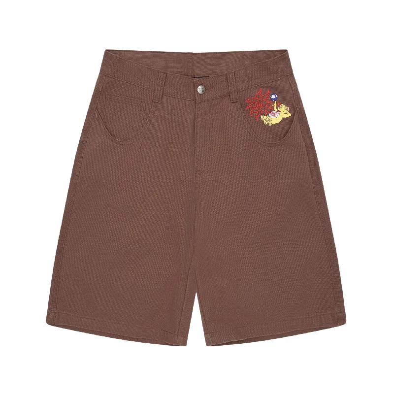 Shorts For New Year Goals-Tubes Shorts - Washed Brown