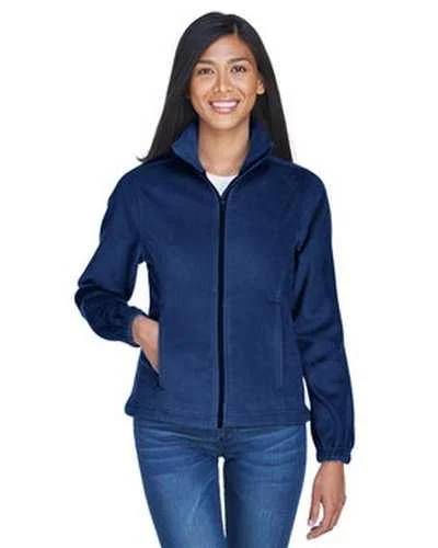 Ultraclub 8481 Ladies' Iceberg Fleece Full-Zip Jacket - Navy